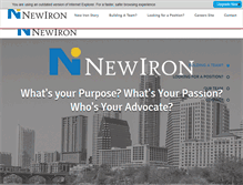 Tablet Screenshot of newiron.com